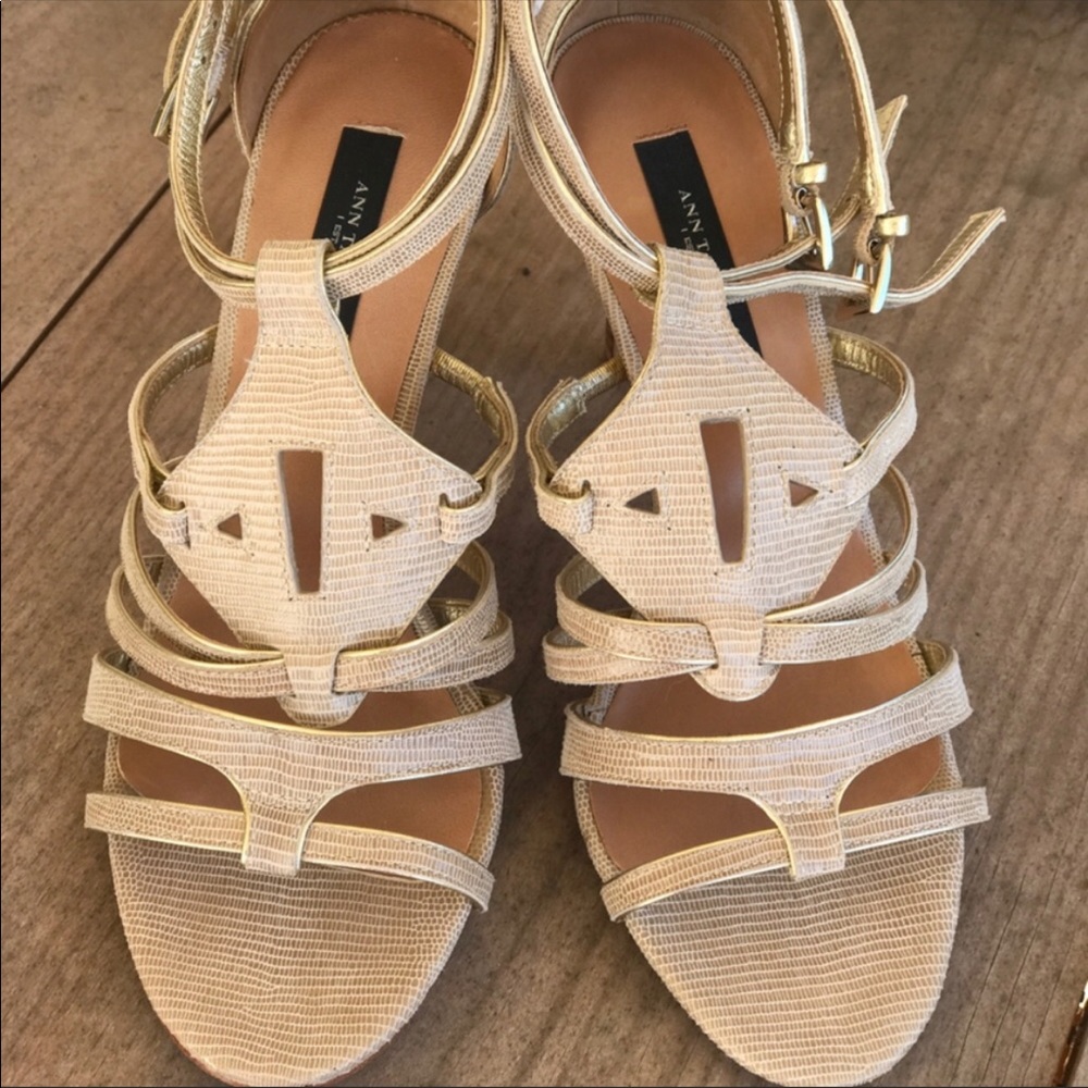 Ann Taylor strappy heels